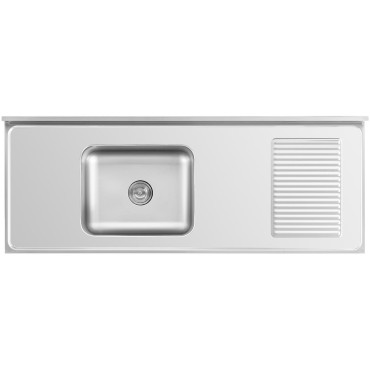 Piscina de catering de câmara única de solda com um armário com portas de correr 160 x 60 x 94,5 cm