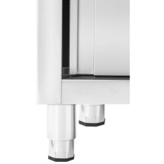 Piscina de catering de câmara única de solda com um armário com portas de correr 160 x 60 x 94,5 cm