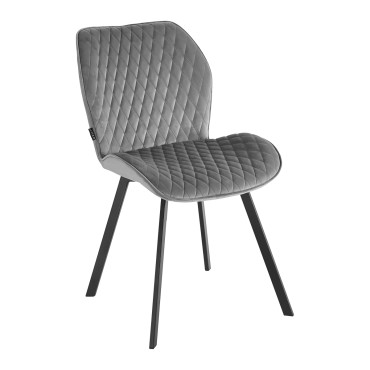 4Rico Vetro stol grå