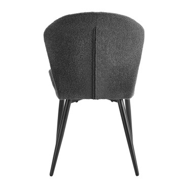 Chair 4Rico Lucente black — rear view