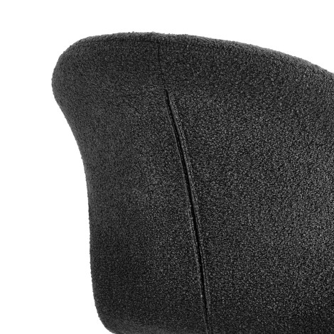 Silla 4Rico Lucente negro — detalle del respaldo