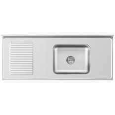 Single-Chamber Catering Pool met kast met schuifdeuren rechts 140 x 60 x 94,5 cm