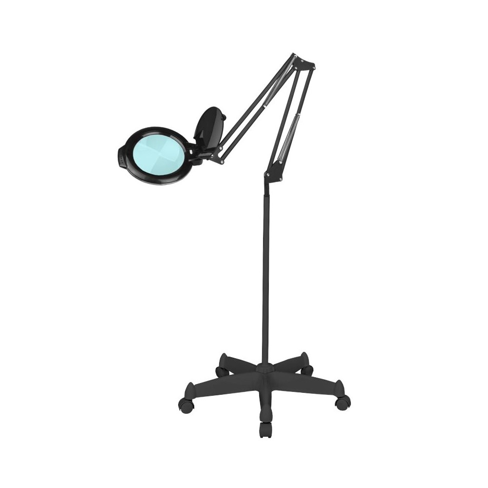 Moonlight 8013/6 musta LED suurennuslasi jalustalla