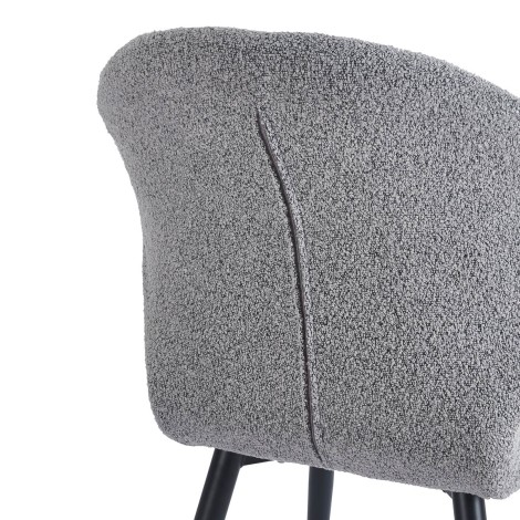 Silla 4Rico Lucente en gris — vista trasera