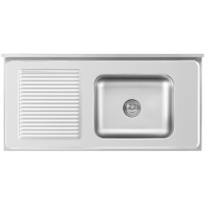 Sink Enkammare Catering Pool med skåp med skjutdörrar höger 120 x 60 x 95 cm