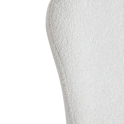 Chaise 4Rico Lucente blanche — gros plan dossier