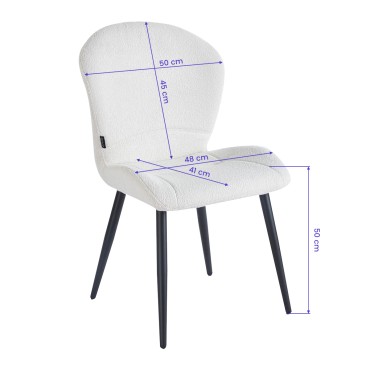 Chaise 4Rico Lucente blanche