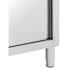 Sink Single-kamer Catering Pool met kast met schuifdeuren stalen laden 120 x 60 x 94 cm