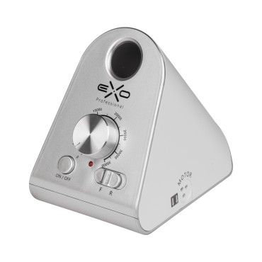 Sada odsávača prachu MOMO P30 60W Biela + brúska na nechty Exo Silent SX7 — pohľad spredu