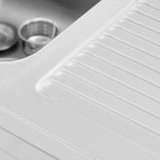 Sink Single-Chamber Catering Basseng med skap med skyvedører Venstre 100 x 60 x 95 cm