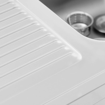 Single-chamber catering sink with cabinet with sliding doors Right 100 x 60 x 94 cm