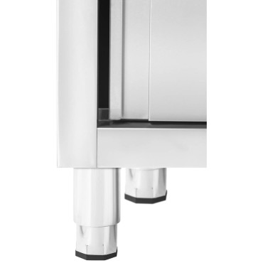 Pia de catering de câmara única com armário com portas deslizantes direita 100 x 60 x 94 cm
