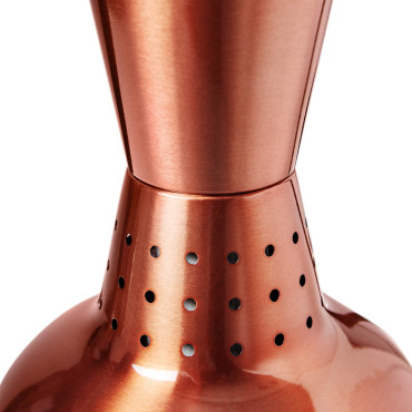 Lampada riscaldante per piatti a infrarossi appesi in ottone Mer. 19 cm 250 w