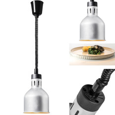 Lâmpada de aquecimento para pratos infravermelhos. Suspensão de prata qua. 17,5 cm 250 w