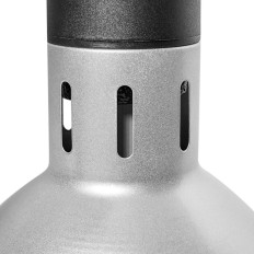 Lámpara de calentamiento para platos infrarrojos. Colgando de plata miércoles. 17.5 cm 250 w