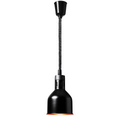 Lâmpada de aquecimento para pratos infravermelhos. Pendurado preto qua. 17 cm 250 W