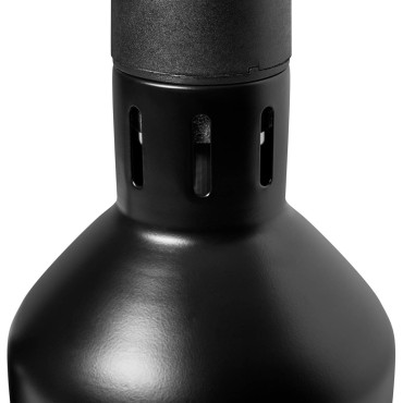 Lâmpada de aquecimento para pratos infravermelhos. Pendurado preto qua. 17 cm 250 W