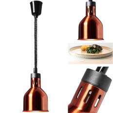 Heating lamp for infrared dishes Hanging brass Wed. 17.5 cm 250 W