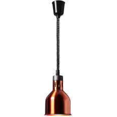 Heating lamp for infrared dishes Hanging brass Wed. 17.5 cm 250 W
