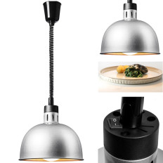Vykurovacia lampa pre infračervené riady. Závesné striebro St. 28,5 cm 250 W