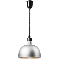 Vykurovacia lampa pre infračervené riady. Závesné striebro St. 28,5 cm 250 W