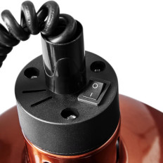 Vykurovacia lampa pre infračervené riady. Mobilná meď St. 29 cm 250 W
