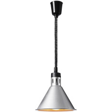 Topná lampa pro infračervené pokrmy. Závěsné stříbrné St. 27,5 cm 250 w