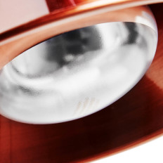 Lampe chauffante à infrarouges IR suspendue en cuivre, diamètre 27 cm, 250 W.