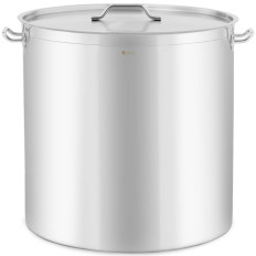 Casserole en acier avec couvercle et mesure pour cuisinière à induction, gaz ou électrique de 170 l.