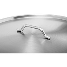 Stalen pot met een deksel meten van een gasinductiekookplaat 130 l