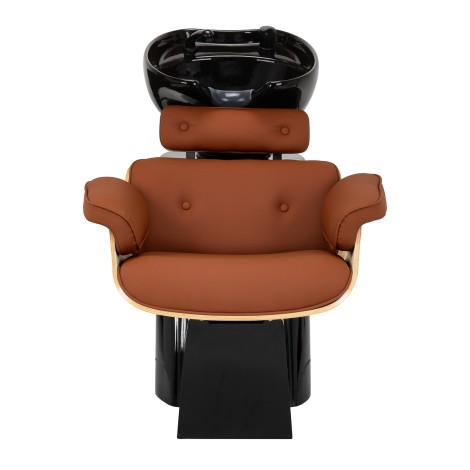 Unité de lavage coiffure Gabbiano Florencja marron — vue de face