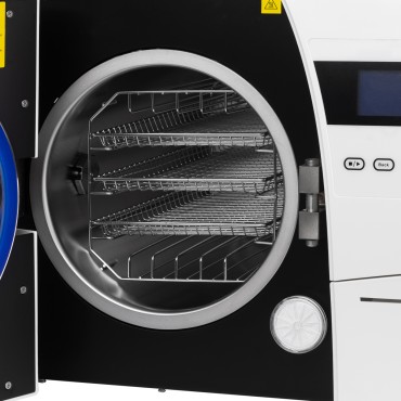 Lafomed LFSS18AA Premium Line 18L Klass B Medizinischer Autoklav mit LCD und Drucker — Vorderansicht