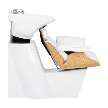 Unité de lavage coiffure Gabbiano Florencja blanche — vue latérale