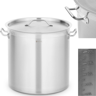 Olla de acero con una tapa...