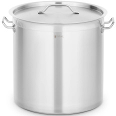 Steel pot with a lid measuring a gas induction oven 33 L