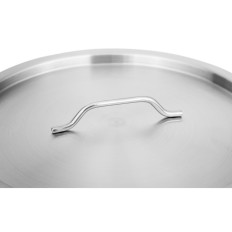 Stalen pot met een deksel meten van een gasinductie oven 33 l