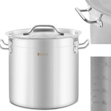 Olla de acero con una tapa...