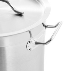 Plieno puodelis su dangčiu, matuojant elektrinį dujų indukcinę krosnį 12 l