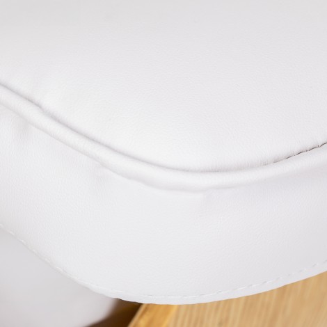Unidad de lavado para peluquería Gabbiano Florencja blanca — detalle del asiento