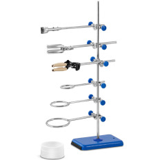 Statív Laboratórne stojan so zariadením 60 cm 1 Buretry Clamp 2 Svorky 3 krúžky 60 mm 80 mm 100 mm