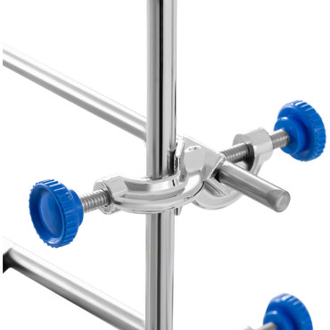 Statief Laboratoriumstandaard met apparatuur 60 cm 1 Buretry klem 2 klemmen 3 ringen 60 mm 80 mm 100 mm