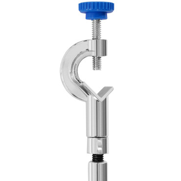 Pince de laboratoire pour ballons réfrigérants à 3 doigts avec un serre-joint de 200 mm.