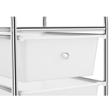 Vannas istabas kosmētikas organizatora klaidonis ar 4 atvilktnēm līdz 28 kg 37 x 32,5 x 76 cm