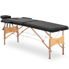 Table Massage Bed Houten Draagbare Vouwen Toulouse Zwart tot 227 kg Zwart