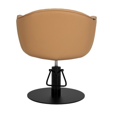 Fauteuil de coiffure Gabbiano Copenhagen marron — vue arrière