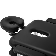 Mesa de masaje de mesa Portátil Plegable Bordeux Black Hasta 180 kg Negro