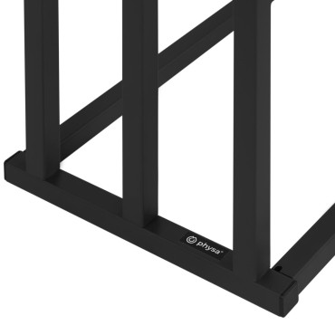 Rack Hanger na 3 brisače Free-stoječega jekla 55 x 21,5 x 84 cm temno siva