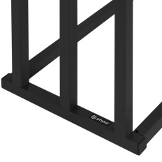 Stand Hanger na 3 brisače Free-stoječega jekla 65 x 21.5 x 84 cm temno siva