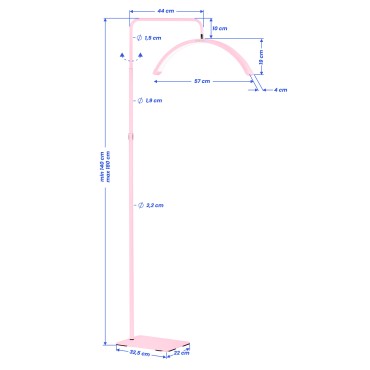 Lampe de traitement des cils Glow MOMO MX6 rose