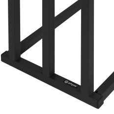 Suspensión de soporte en 3 toallas de acero de piso independiente 45 x 21.5 x 84 cm gris oscuro